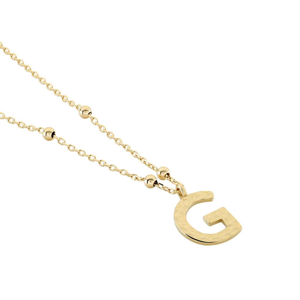 Collier Plaqué Or Jaune Lettra - Colliers fantaisie Femme | Histoire d’Or