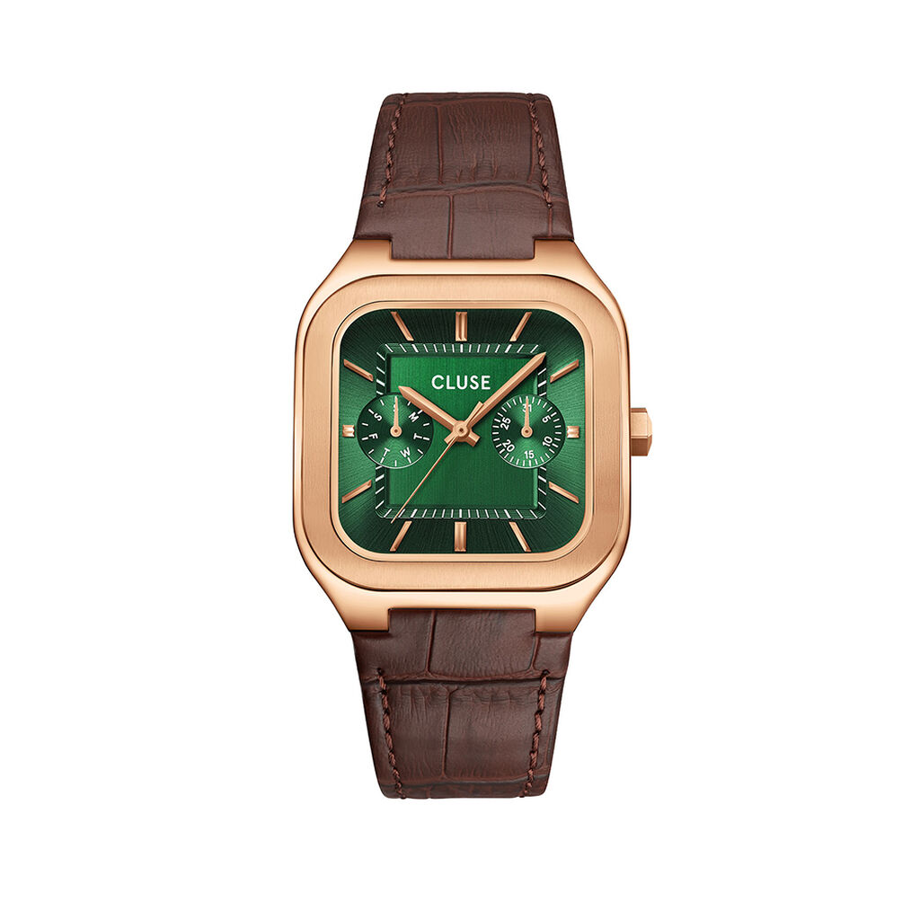 Montre Cluse Quadrus Multifonction Vert - Montres Homme | Histoire d&rsquo;Or