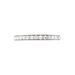 Demi Alliance Juliette Platine Blanc Diamant - Alliances Femme | Histoire d’Or