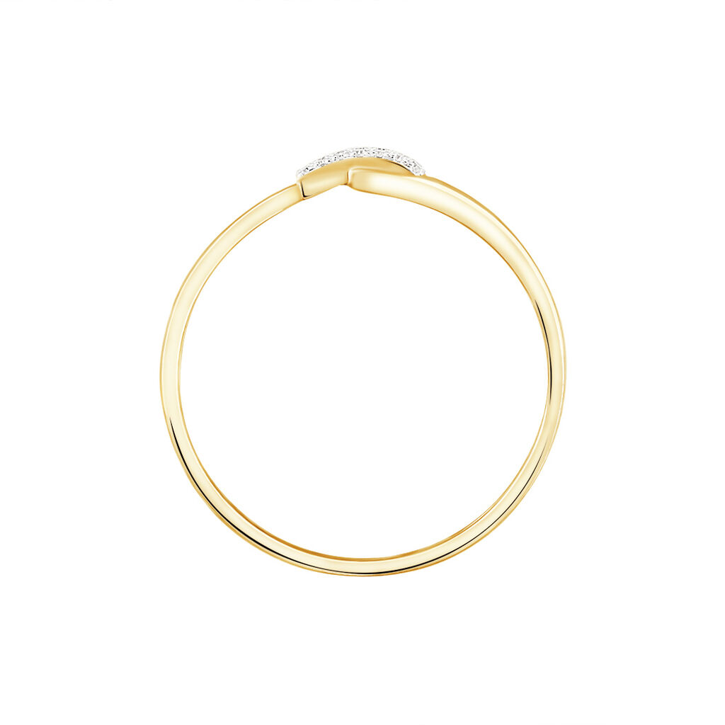 Bague Cyranna Or Jaune Diamant - Bagues avec pierre Femme | Histoire d’Or