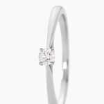 Bague Solitaire One Or Blanc Diamant - Bagues solitaires Femme | Histoire d&rsquo;Or