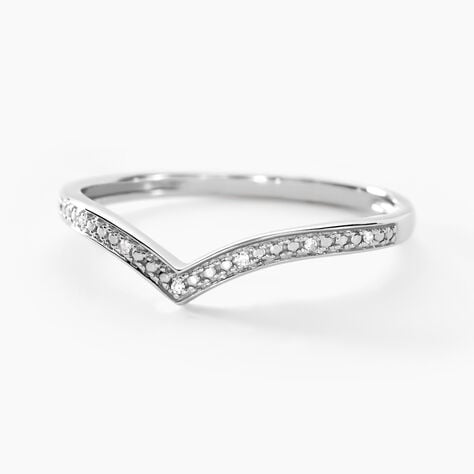 Bague Aindreas Or Blanc Diamant - Bagues avec pierre Femme | Histoire d’Or