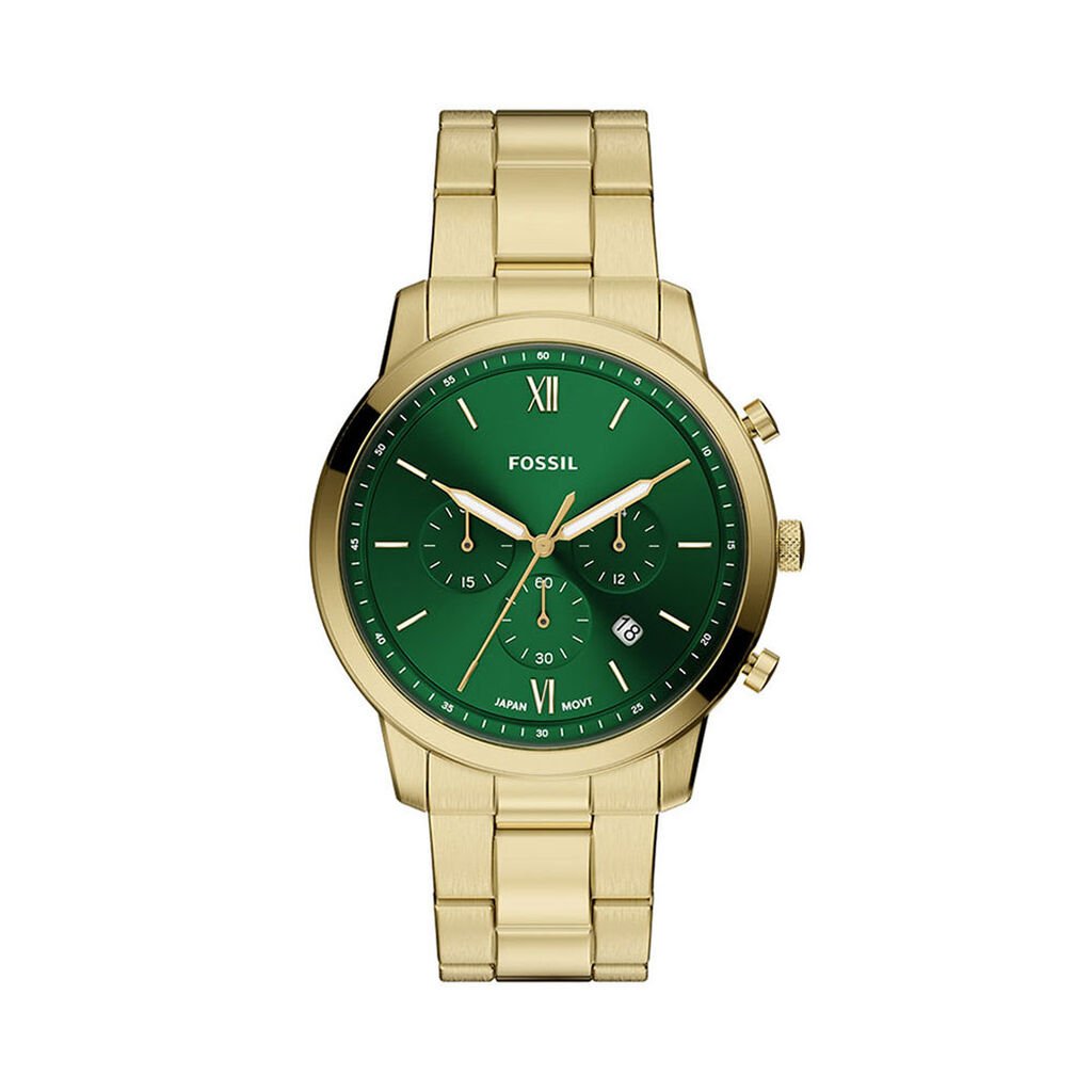 Montre Fossil Neutra Chrono Vert - Montres Homme | Histoire d&rsquo;Or
