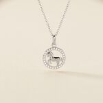 Collier Court Argent Blanc Ayeline Oxyde De Zirconium - Ras de cou Femme | Histoire d&rsquo;Or