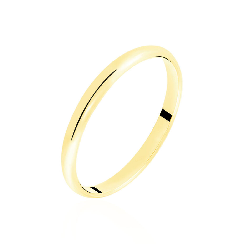 Alliance Meredithe Demi Jonc Classique Or Jaune - Alliances Famille | Histoire d’Or