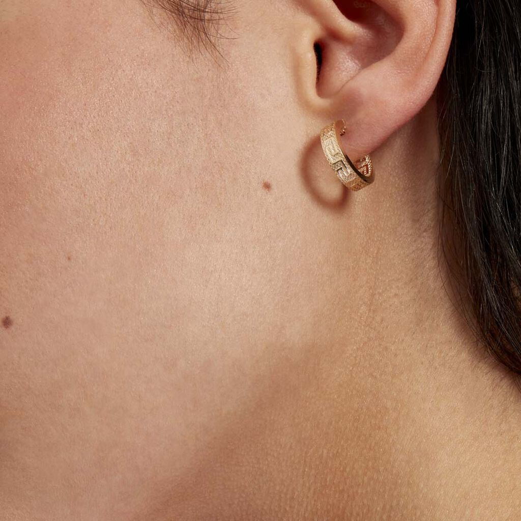 Créoles Ugenie Or Jaune - Boucles d'oreilles créoles Femme | Histoire d’Or
