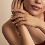 Bague Syriana Or Blanc Saphir Et Diamant - Bagues solitaires Femme | Histoire d&rsquo;Or