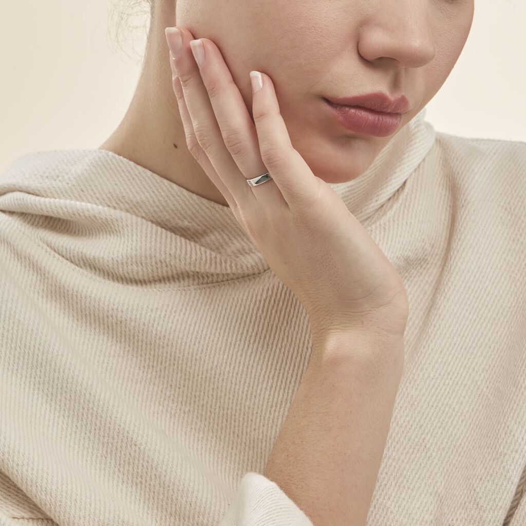 Bague Soha Or Blanc Diamant - Bagues avec pierre Femme | Histoire d’Or