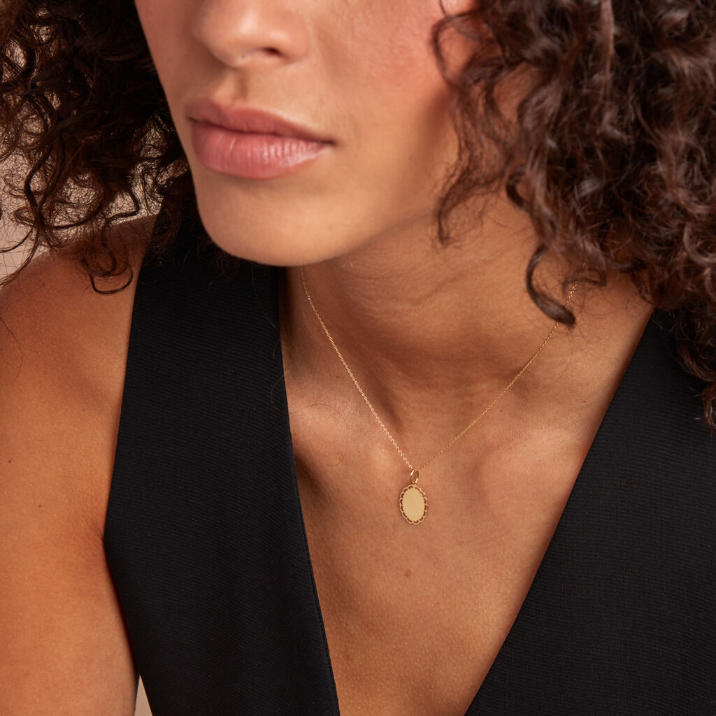 Pendentif Ove Or Jaune - Cadeaux de naissance Femme | Histoire d’Or