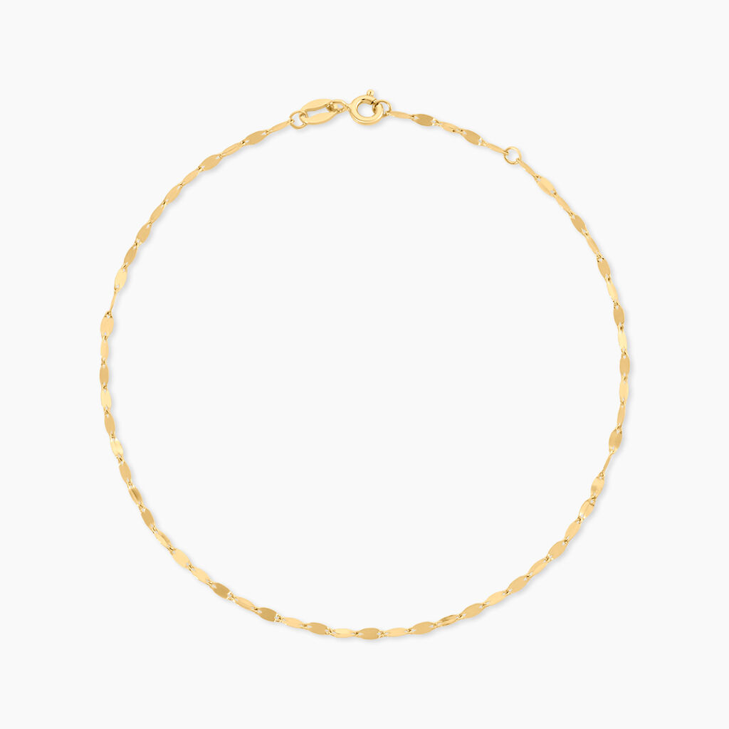 Cha&icirc;ne De Cheville Lyudmila Argent Dor&eacute; A L'Or 750/1000 - Cha&icirc;nes de cheville Femme | Histoire d&rsquo;Or