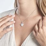 Pendentif Amelot Argent Blanc Oxyde De Zirconium - Pendentifs Femme | Histoire d&rsquo;Or