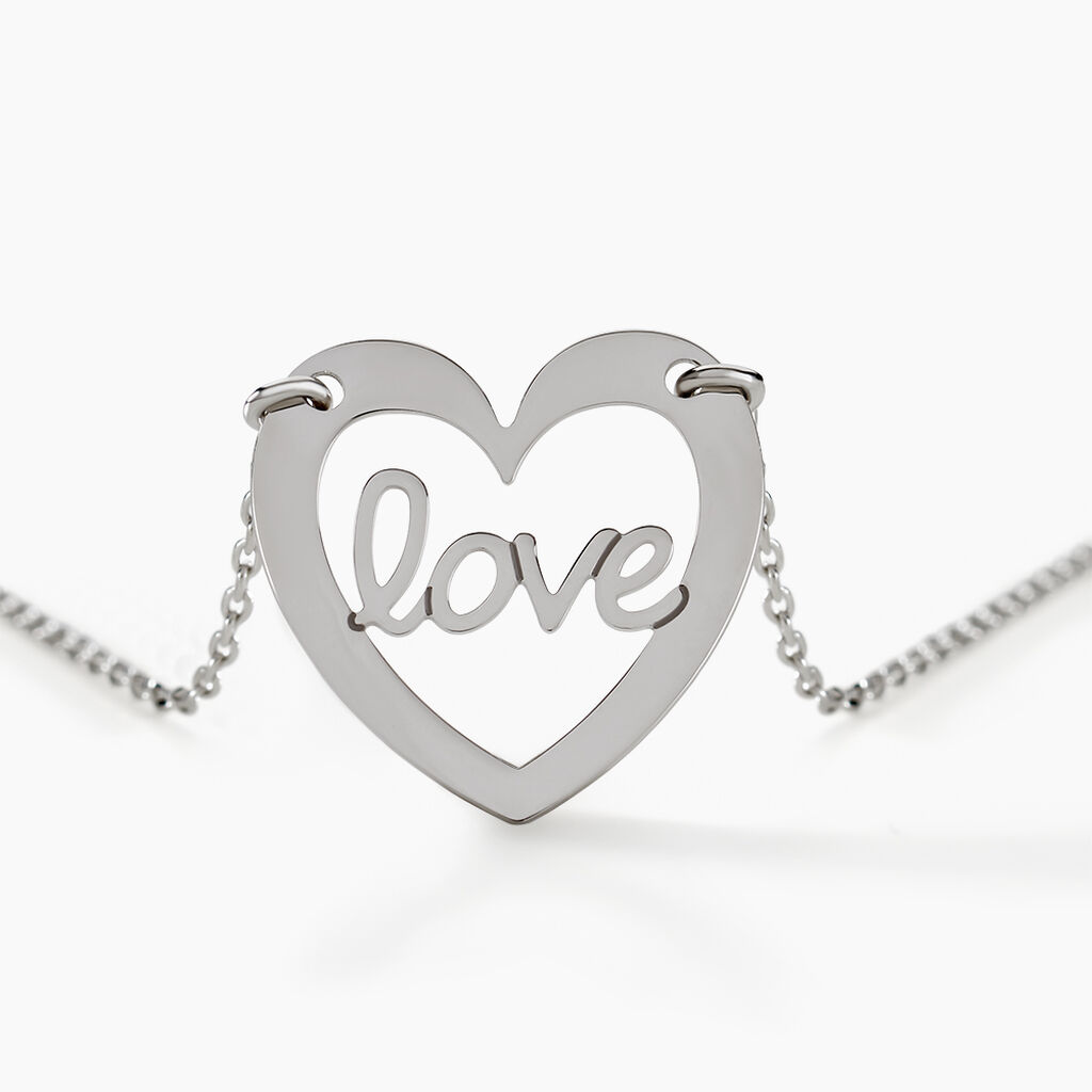 Collier Lovia Argent Blanc - Colliers fantaisie Femme | Histoire d’Or