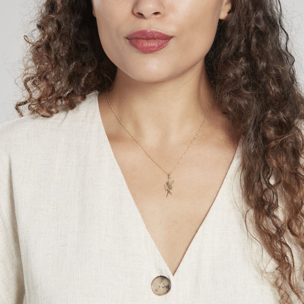 Pendentif Heliciane Fee Or Jaune - Pendentifs Famille | Histoire d’Or