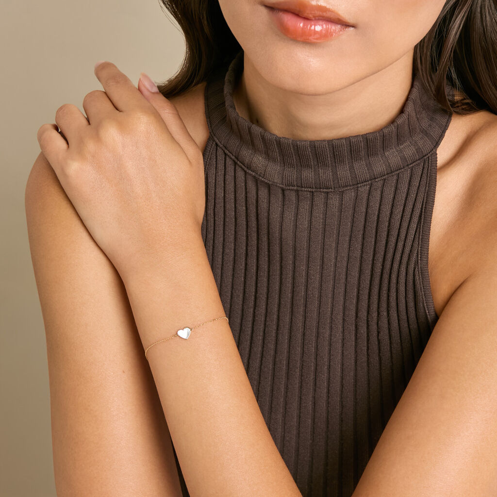 Bracelet Lucky Gems Or Jaune Nacre - Bracelets Pierre Femme | Histoire d&rsquo;Or