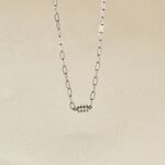 Collier Nexus Argent Blanc Oxyde De Zirconium - Colliers fantaisie Femme | Histoire d&rsquo;Or