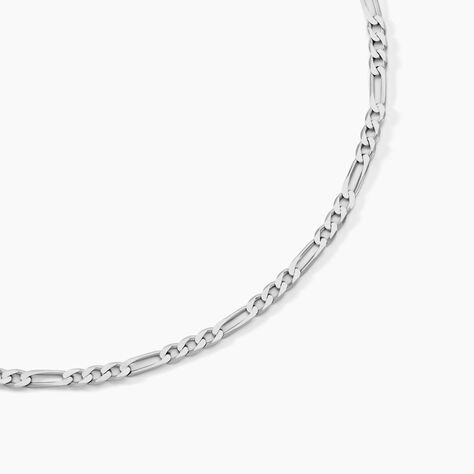 Chaîne Vivian Maille Alternee 1/3 Argent Blanc - Chaines Homme | Histoire d’Or