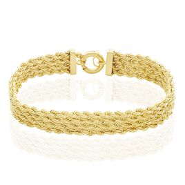 Bracelet Jerry Maille Corde 4 Rangs Or Jaune - Bracelets chaîne Femme | Histoire d’Or