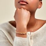 Bracelet Maille Jodie Or Jaune - Bracelets cha&icirc;ne Femme | Histoire d&rsquo;Or