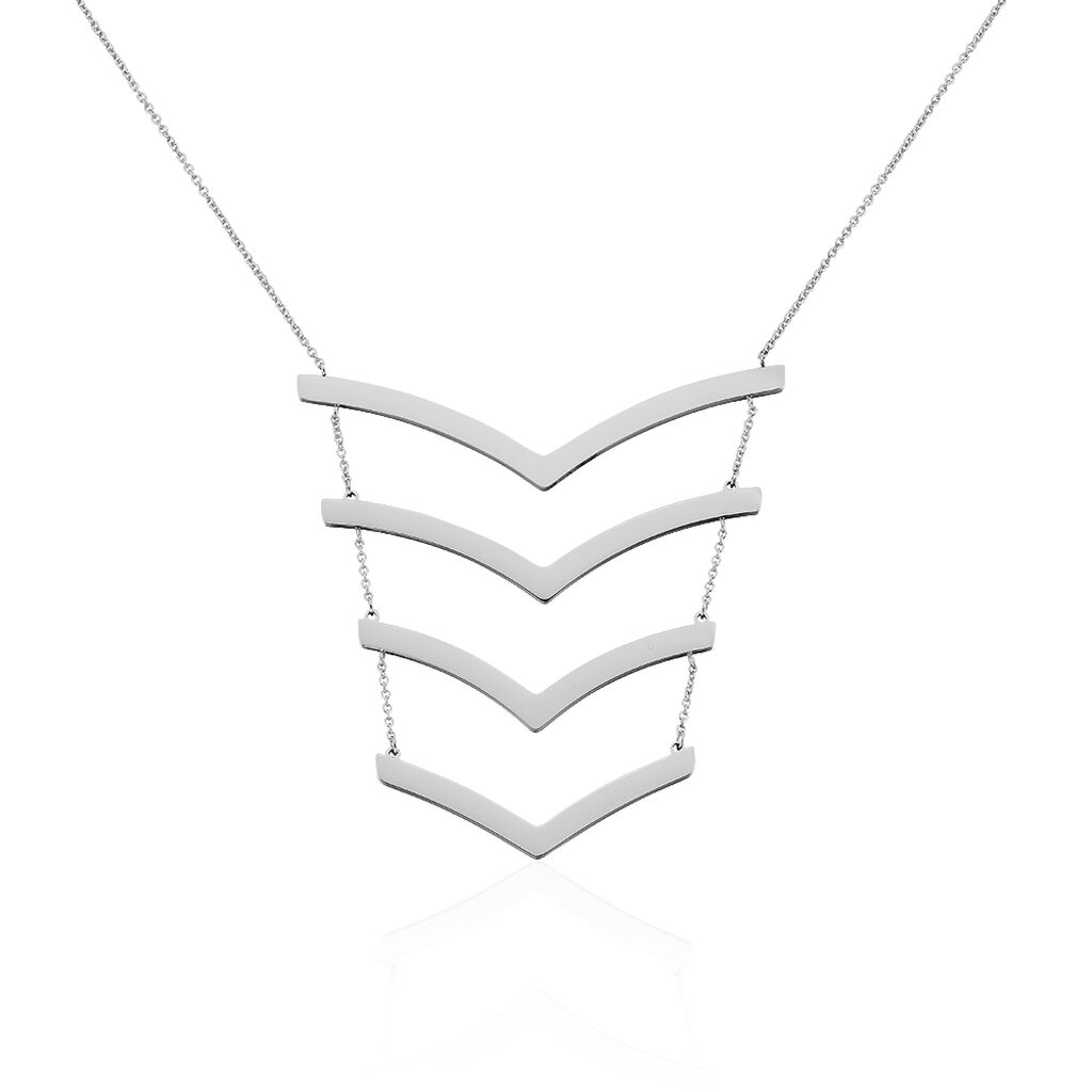 Collier Abid Acier Blanc - Colliers fantaisie Femme | Histoire d’Or