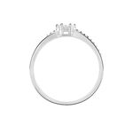 Bague Kuta Or Blanc Diamant - Bagues avec pierre Femme | Histoire d&rsquo;Or