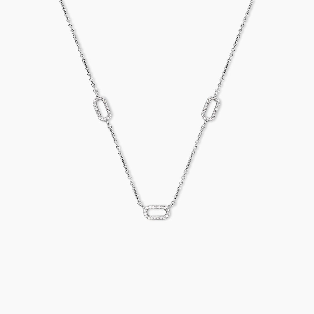 Collier Pytha Argent Blanc Oxyde De Zirconium - Colliers fantaisie Femme | Histoire d’Or