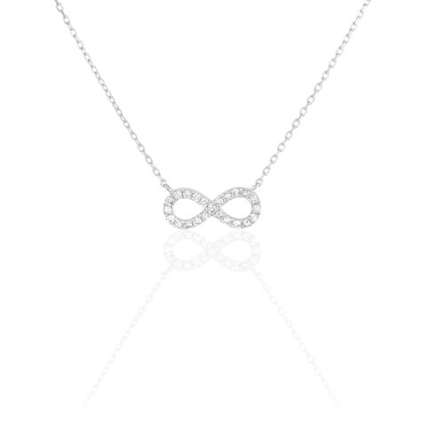 Collier Infini Empierre Or Blanc Diamant - Colliers Femme | Histoire d’Or