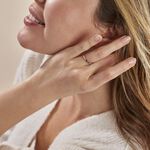 Alliance Fantaisie Diamantee Ruban Plat Or Bicolore - Alliances Unisex | Histoire d&rsquo;Or