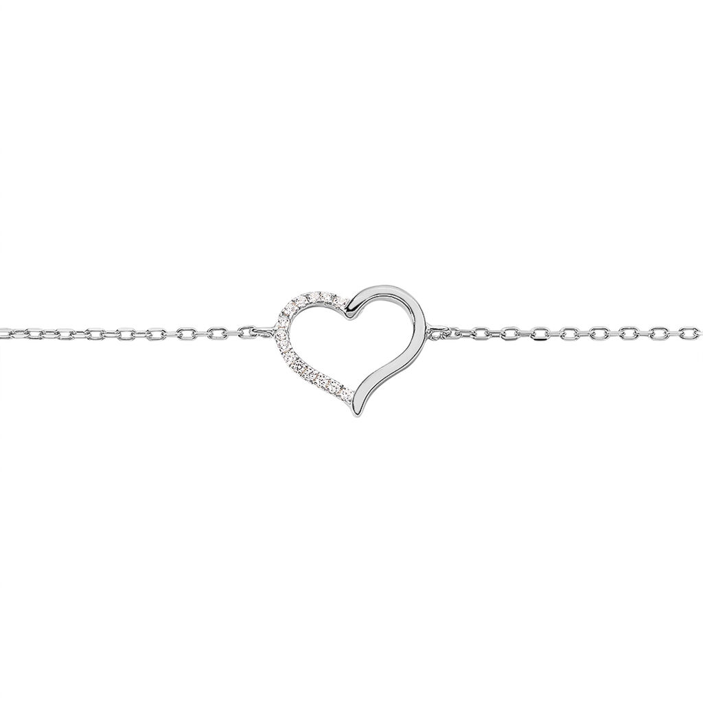 Bracelet Bertille Argent Blanc Oxyde De Zirconium - Bracelets Femme | Histoire d’Or