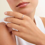 Bague Baguette Argent Blanc Oxyde De Zirconium - Bagues avec pierre Femme | Histoire d&rsquo;Or