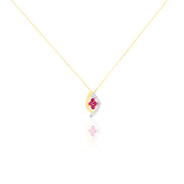 Collier Hoela Or Jaune Diamant Et Rubis - Colliers Femme | Histoire d’Or