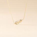 Collier Or Jaune Nahia Oxydes De Zirconium - Colliers Femme | Histoire d&rsquo;Or