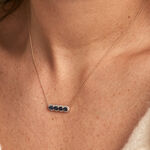 Collier Margaux Or Jaune Saphir Diamant - Colliers Femme | Histoire d&rsquo;Or