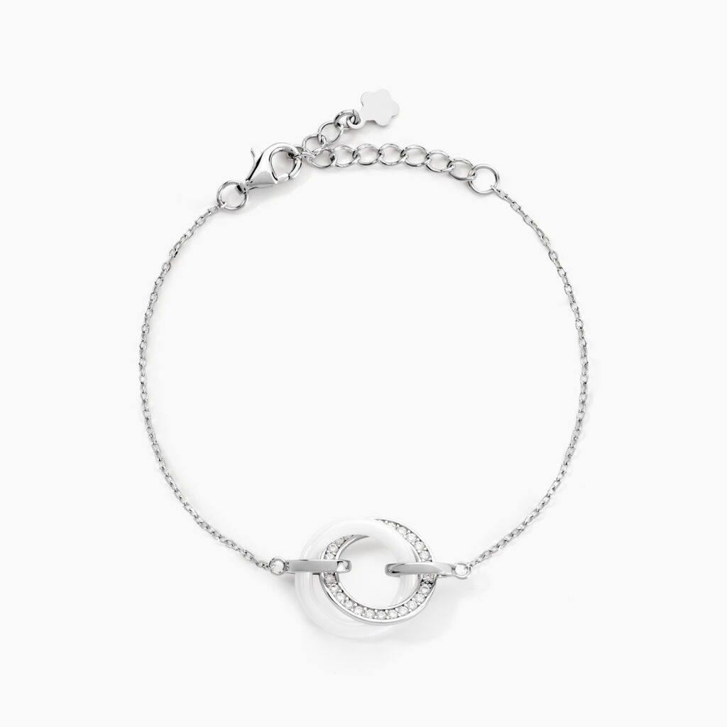 Bracelet Peer Argent Blanc Oxyde De Zirconium - Bracelets Femme | Histoire d’Or