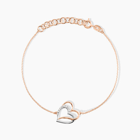 Bracelet Argent Bicolore Serapis Oxyde De Zirconium - Bracelets Femme | Histoire d&rsquo;Or