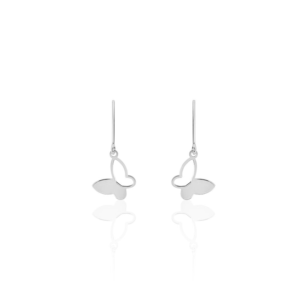 Boucles D'oreilles Pendantes Maria Argent Blanc - Boucles d'oreilles fantaisie Femme | Histoire d’Or