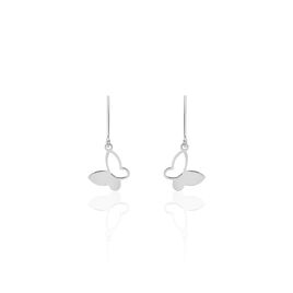 Boucles D'oreilles Pendantes Maria Argent Blanc - Boucles d'oreilles fantaisie Femme | Histoire d’Or