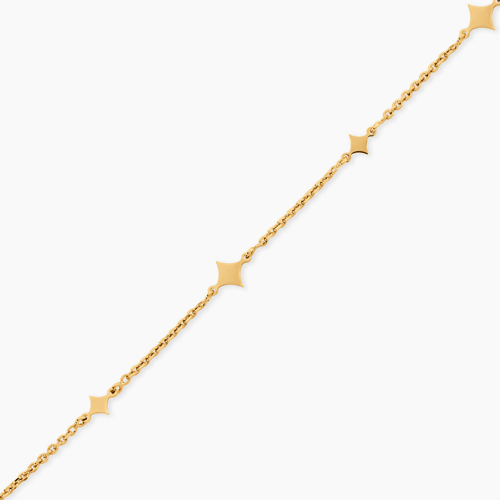 Bracelet Pluto Argent Dor&eacute; A L'Or 750/1000 - Bijoux sans pierre Femme | Histoire d&rsquo;Or