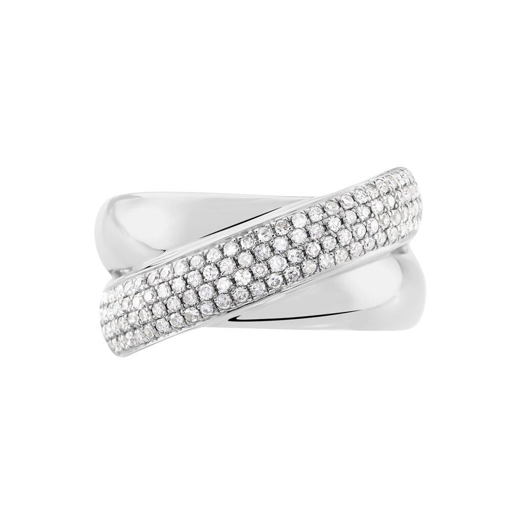 Bague Annoncia Or Blanc Diamant - Bagues avec pierre Femme | Histoire d&rsquo;Or