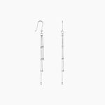 Boucles D'oreilles Pendantes La&iuml;a Argent Blanc - Piercings d'oreilles Femme | Histoire d&rsquo;Or