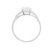 Bague Ivonne Or Blanc Oxyde De Zirconium - Bagues solitaires Femme | Histoire d’Or