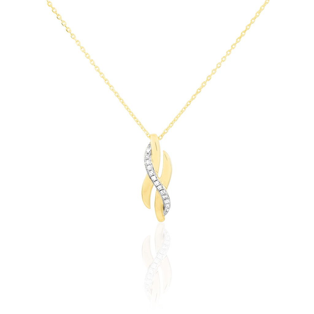 Collier Ester Or Jaune Diamant - Colliers Femme | Histoire d’Or