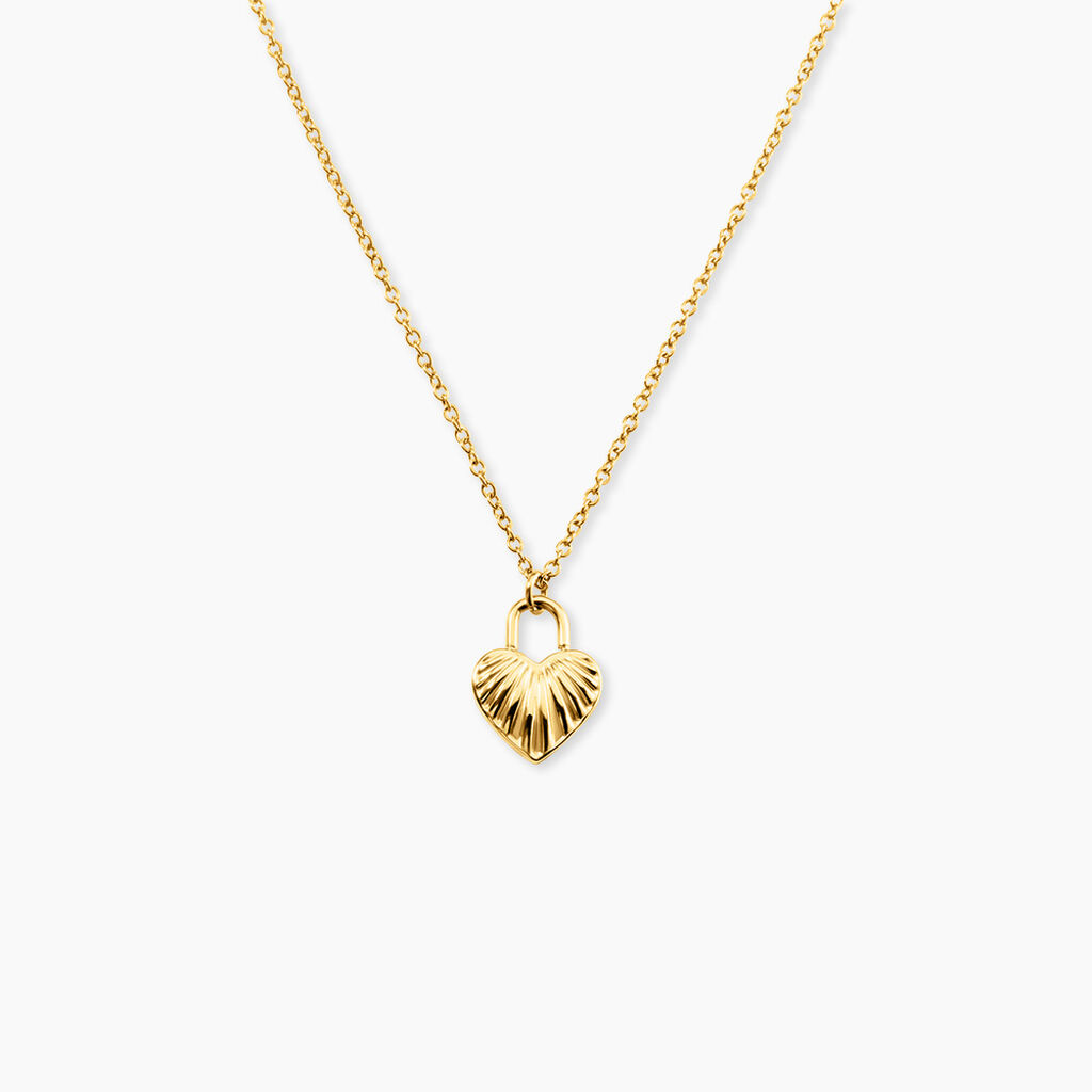 Collier Julianna Acier Jaune - Bijoux sans pierre Femme | Histoire d&rsquo;Or