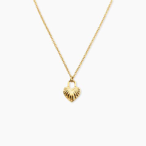 Collier Julianna Acier Jaune - Bijoux sans pierre Femme | Histoire d&rsquo;Or