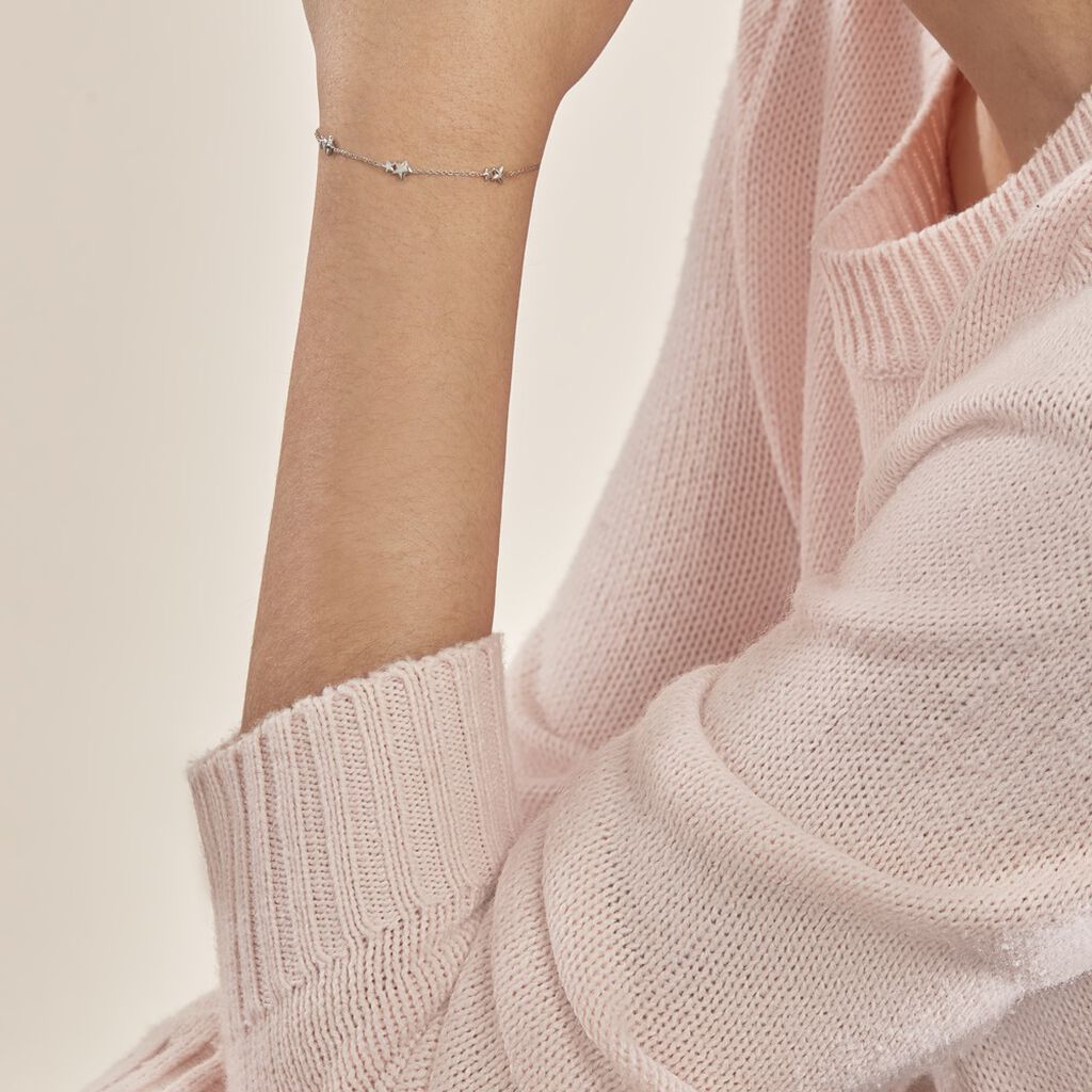Bracelet Astria Argent Blanc - Bracelets Femme | Histoire d’Or