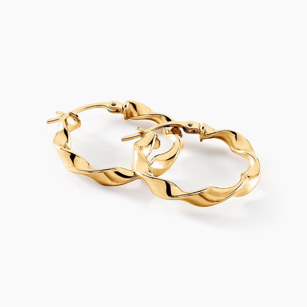 Cr&eacute;oles Lexus Or Jaune - Boucles d'oreilles cr&eacute;oles Femme | Histoire d&rsquo;Or