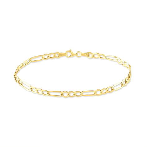 Bracelet Ophelio Maille Alternee 1/1 Or Jaune - Bracelets chaîne Femme | Histoire d’Or