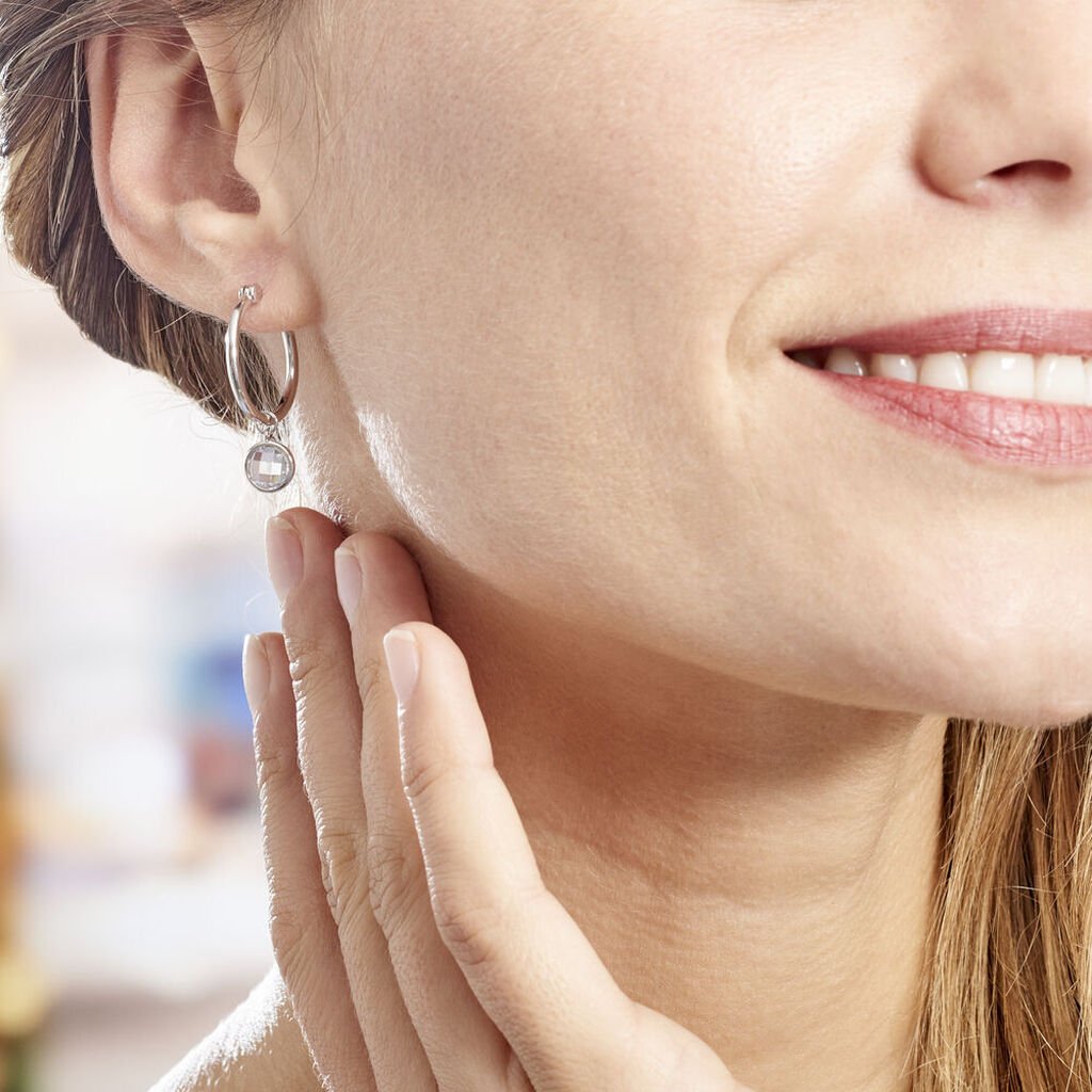 Créoles Bastiano Rondes Argent Blanc Oxyde De Zirconium - Boucles d'oreilles créoles Femme | Histoire d’Or