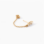 Boucle D'oreille Unitaire Pendante Serenity Plaqu&eacute; Or Jaune Oxyde  - Piercings d'oreilles Femme | Histoire d&rsquo;Or