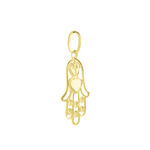 Pendentif Fatima Or Jaune Oxyde De Zirconium - Pendentifs Famille | Histoire d&rsquo;Or