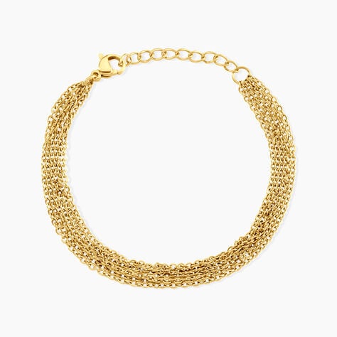 Bracelet Edana Acier Jaune - Bijoux sans pierre Femme | Histoire d&rsquo;Or